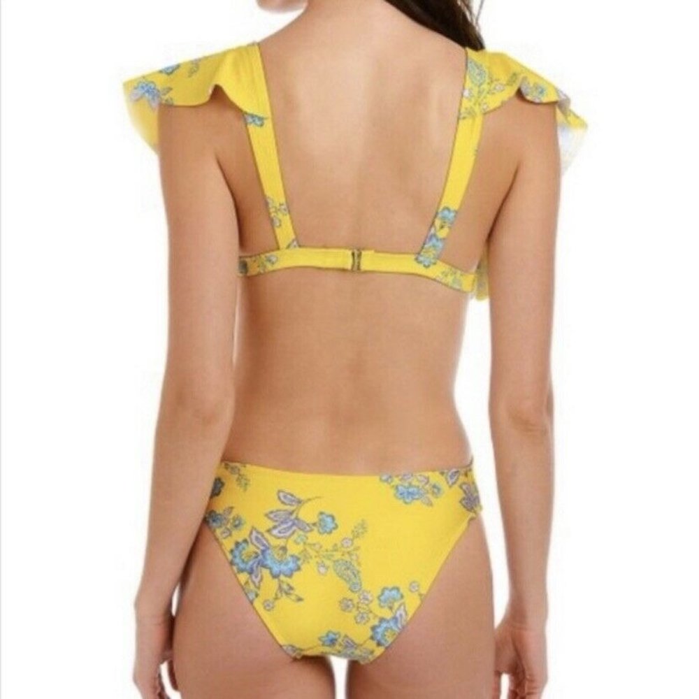 Sam Edelman Ruffle Floral Swimsuit One Piece Boho - Picture 4 of 6